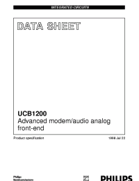 Datasheet UCB1200 manufacturer Philips