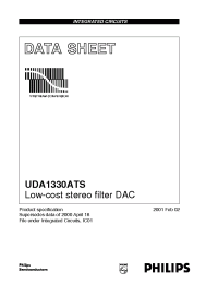 Datasheet UDA1330ATS/N1 manufacturer Philips