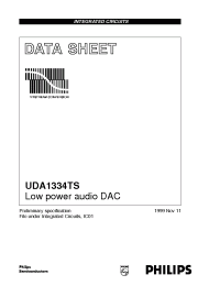 Datasheet UDA1334TS manufacturer Philips