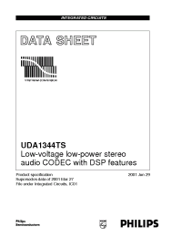 Datasheet UDA1344TS/N2 manufacturer Philips