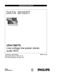 Datasheet UDA1360 manufacturer Philips