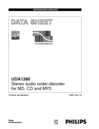 Datasheet UDA1380 manufacturer Philips