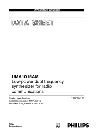 Datasheet UMA1015AM manufacturer Philips