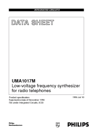 Datasheet UMA1017M/C1 manufacturer Philips
