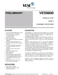 Datasheet VES9600 manufacturer Philips