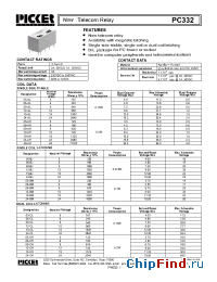 Datasheet PC322-05AL manufacturer Picker