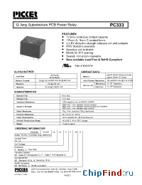 Datasheet PC3331A-12CF manufacturer Picker