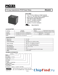 Datasheet PC415H1A-12CG manufacturer Picker