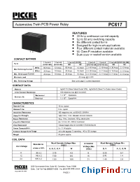 Datasheet PC6172C-12S manufacturer Picker