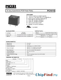 Datasheet PCH4101BSF manufacturer Picker