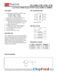 Datasheet P500-27BSC manufacturer PhaseLink