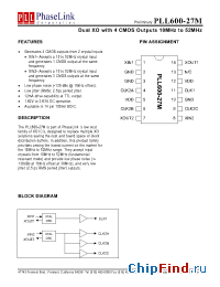 Datasheet P600-27MSC manufacturer PhaseLink