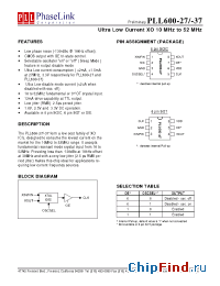 Datasheet P600-27SC manufacturer PhaseLink