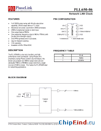 Datasheet P650-06SC manufacturer PhaseLink