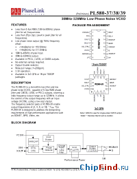 Datasheet PL580-38QC manufacturer PhaseLink