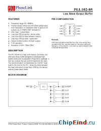 Datasheet PLL102-05SCL-R manufacturer PhaseLink