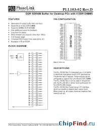 Datasheet PLL103-02D manufacturer PhaseLink