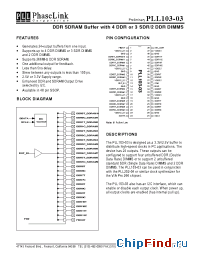 Datasheet PLL103-03XM manufacturer PhaseLink