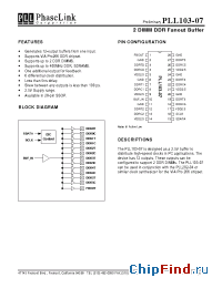 Datasheet PLL103-07XM manufacturer PhaseLink