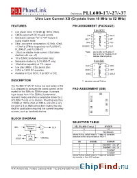 Datasheet PLL600-37 manufacturer PhaseLink