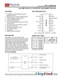 Datasheet PLL650-04EILR manufacturer PhaseLink