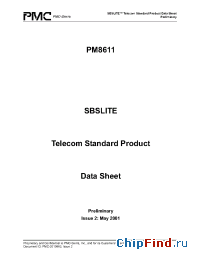 Datasheet PM8611 manufacturer PMC-Sierra