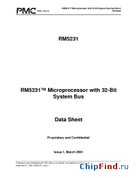 Datasheet RM5231 manufacturer PMC-Sierra