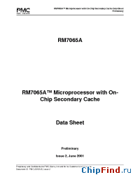 Datasheet RM7065 manufacturer PMC-Sierra
