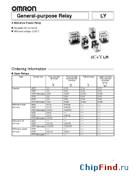 Datasheet LY2110/120AC manufacturer Polyfet