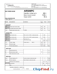 Datasheet AR509PCS06 manufacturer Power Semiconductors