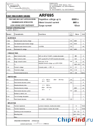 Datasheet ARF695S60 manufacturer Power Semiconductors