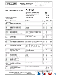 Datasheet ATF401 manufacturer Power Semiconductors