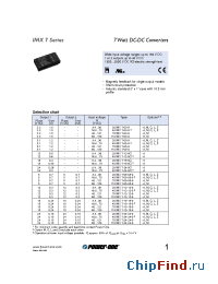 Datasheet 110IMX7-12-12-9 manufacturer Power-One