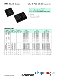Datasheet 12IMR25-051515-2 manufacturer Power-One