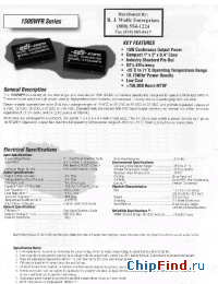 Datasheet 1505S24WFR manufacturer Power-One