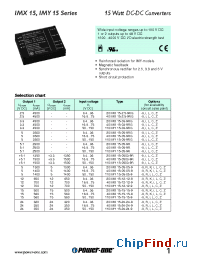 Datasheet 20IMX15-2.5-9RG manufacturer Power-One