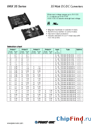 Datasheet 20IMX35-05D12-9 manufacturer Power-One