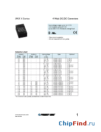 Datasheet 20IMX4-03-9 manufacturer Power-One