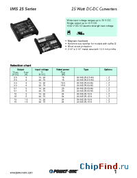 Datasheet 48IMS25-03-9G manufacturer Power-One