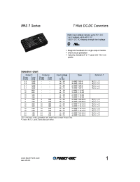 Datasheet 48IMS7-03-9 manufacturer Power-One