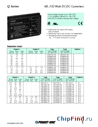 Datasheet 48Q1001-2R manufacturer Power-One