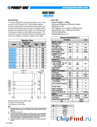 Datasheet DFA20E24S12 manufacturer Power-One