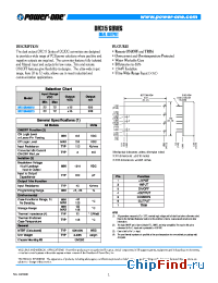 Datasheet DFC15U48D12 manufacturer Power-One