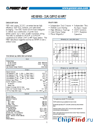 Datasheet HBD040ZED-A manufacturer Power-One