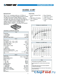 Datasheet HBS050YG-A manufacturer Power-One