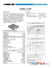 Datasheet HBS100YE-A manufacturer Power-One