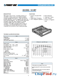 Datasheet HBS150ZH-A manufacturer Power-One