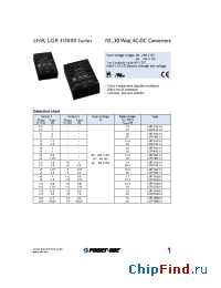 Datasheet LGR4301-2 manufacturer Power-One