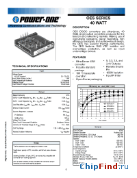 Datasheet OES040ZG-A manufacturer Power-One