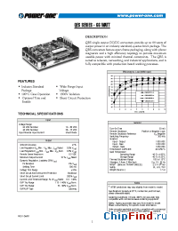 Datasheet QES036ZB-A manufacturer Power-One